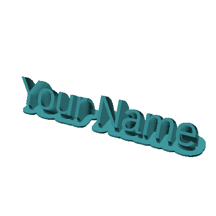 Sweeping Name Plate
